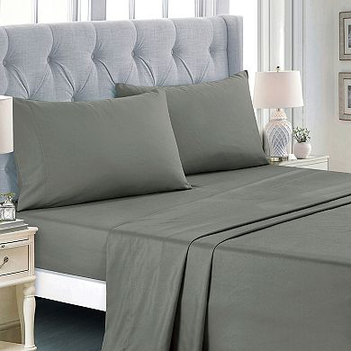 Grey and Rust Comforter Set with Sheets