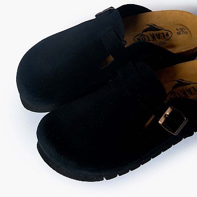 Plakton Women's Clog in Suede Bogey