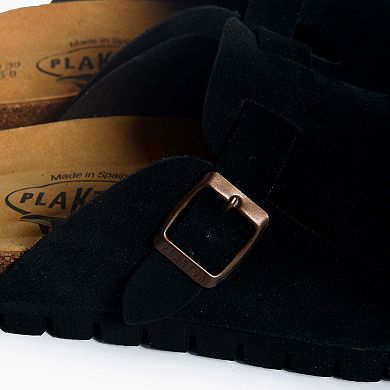 Plakton Women's Clog in Suede Bogey