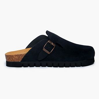 Plakton Women's Clog in Suede Bogey