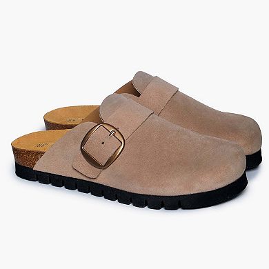 Plakton Women's Clog in Suede Bell