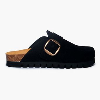 Plakton Women's Clog in Suede Bell