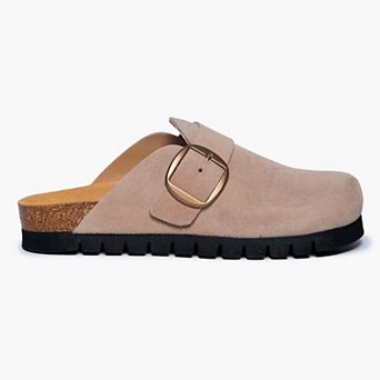 Plakton Women's Clog in Suede Bell