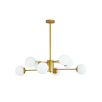 Branch Chandelier with Adjustable Arms and Metal Frame for Dining Room and Bedroom