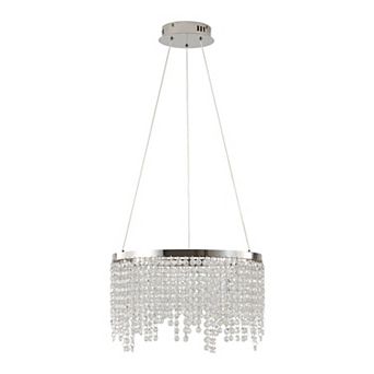 LED Crystal Chandelier with Adjustable Length for Bedroom and Dining Area