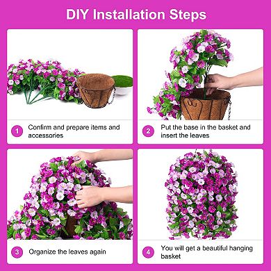 Morning Glory Hanging Basket Decor