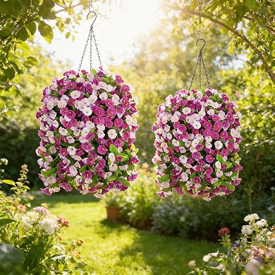 Morning Glory Hanging Basket Decor