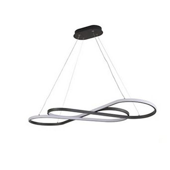 LED Pendant Light with Infinity Ring Design for Living and Dining Room