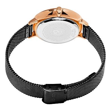 Madison 5204M 37mm Slim Mesh Watch with Brushed Record Finish Dial