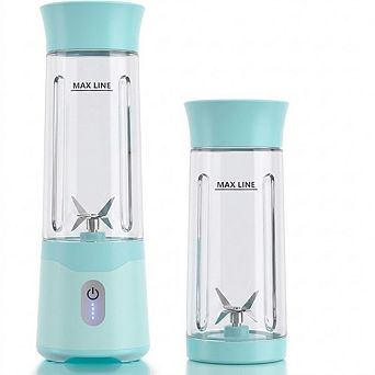 Portable Personal Blender, USB-C Rechargeable, 6-Blade Smoothie Maker