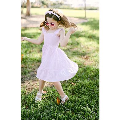 Girls Seersucker Bow Headband