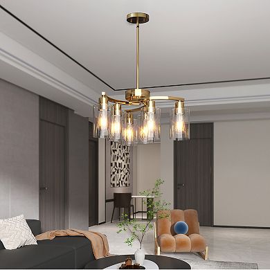 Metal Pendant Lighting with Adjustable Cable for Dining Room and Stairwell