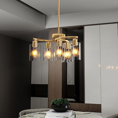 Metal Pendant Lighting with Adjustable Cable for Dining Room and Stairwell