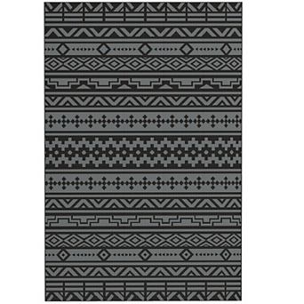 Area Rug Washable Water Resistant Reversible Indoor Outdoor Floor Carpet for Patio or Home