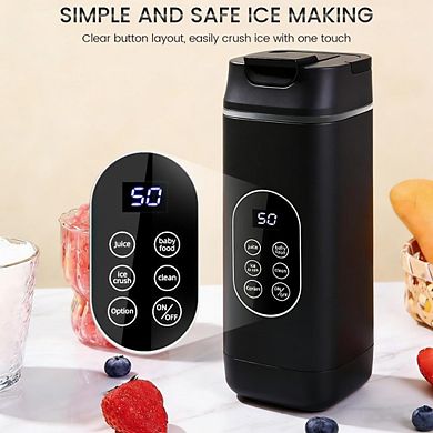 Portable Personal Blender, USB Rechargeable, 12-Blade Mini Smoothie Blender