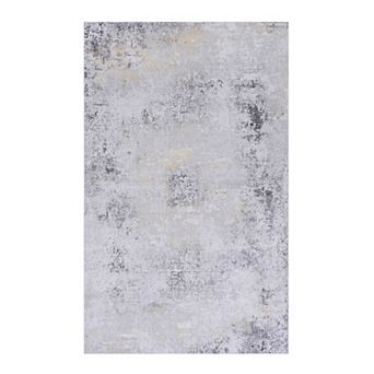 Area Rug Washable Non-Shedding Low-Pile Indoor Floor Carpet for Living Room and Bedroom