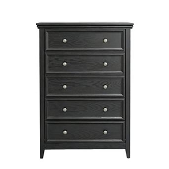 5-Drawer Storage Dresser with Sturdy Wood Frame for Living Room Organization