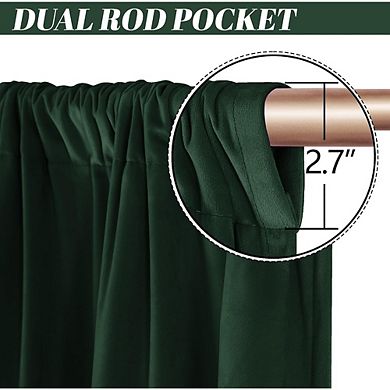 Velvet Curtains, Thermal Insulated Rod Pocket Window Drapes