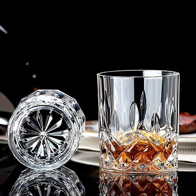 Crystal Glassware Set, Highball & Whiskey Tumblers for Cocktails & Drinks