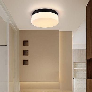 LED Flush Mount Ceiling Lighting Round Shape for Kitchen and Laundry Room