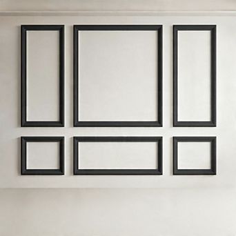 Precut Wall Molding Set Glue-on Wainscoting Bedroom Use
