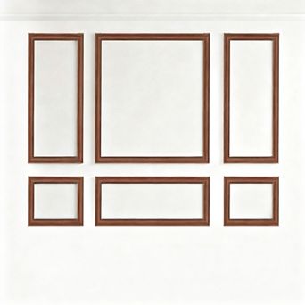 Precut Wall Molding Set Glue-on Wainscoting Bedroom Use