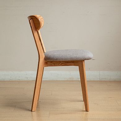 Dining Chair Daily Household Function Solid Oak Wood Frame Kitchen Furniture Use