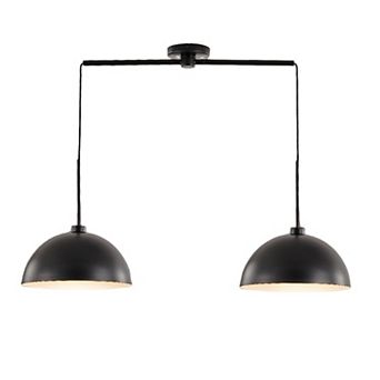 Double Pendant Light with Adjustable Hanging Chain for Living Room Lighting