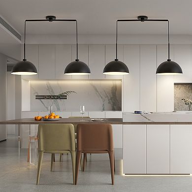Double Pendant Light with Adjustable Hanging Chain for Living Room Lighting