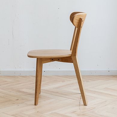 Dining Chair Daily Scenario Matching Solid Oak Wood Material Farmhouse Kitchen Space