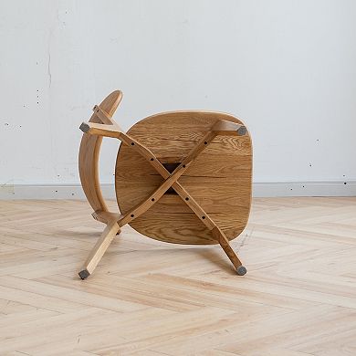 Dining Chair Daily Scenario Matching Solid Oak Wood Material Farmhouse Kitchen Space