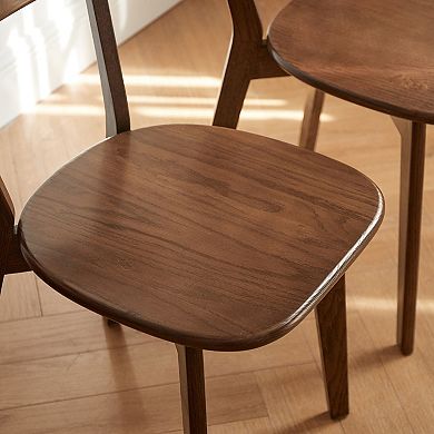 Dining Chair Flexible Usage Function Solid Oak Wood Material Kitchen Home Furnishing