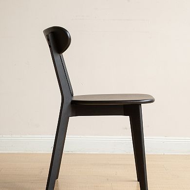 Dining Chair Daily Use Function Solid Oak Wood Build Farmhouse Kitchen Space