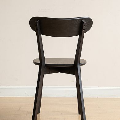 Dining Chair Daily Use Function Solid Oak Wood Build Farmhouse Kitchen Space