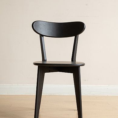Dining Chair Daily Use Function Solid Oak Wood Build Farmhouse Kitchen Space