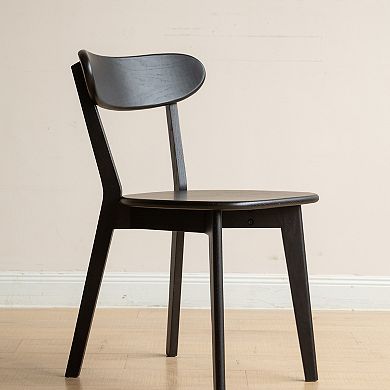 Dining Chair Daily Use Function Solid Oak Wood Build Farmhouse Kitchen Space