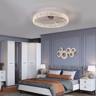Ceiling Fan with Dimmable Light and Remote Control for Living Room Use