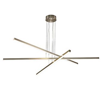 Adjustable LED Chandelier with Geometric Shape for Office and Living Space