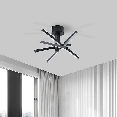 Starburst LED Ceiling Light with Geometric Design for Hallway and Living Room