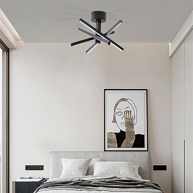 Starburst LED Ceiling Light with Geometric Design for Hallway and Living Room