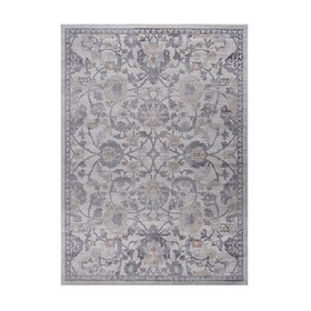 Area Rug With Non Shedding Stain Resistant Low Pile Foldable Design For Indoor Daily Use
