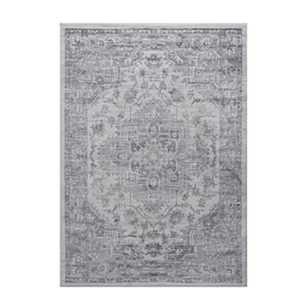 Area Rug With Non Shedding Stain Resistant Low Pile Foldable Design For Indoor Daily Use