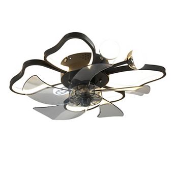 Ceiling Fan with Integrated Light and Timing Function for Kids Room