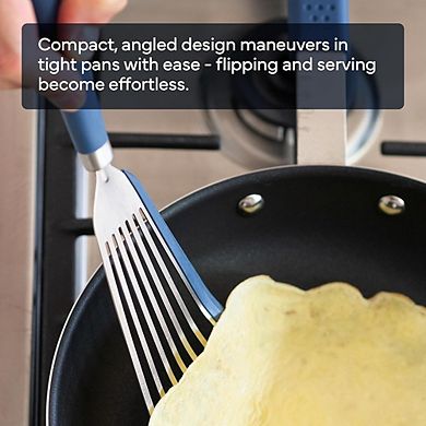 Fish Silicone Spatula Heat-Resistant, Slotted Flexible Turner