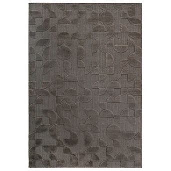 Washable Area Rug with Non-Slip Backing and Low-Pile Fibers for Living Room or Bedroom