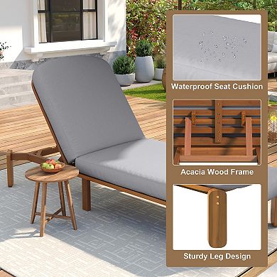 Outdoor Lounge Seating with Adjustable Height and Weatherproof Finish for Backyard