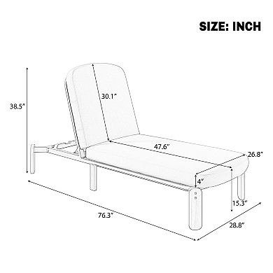 Outdoor Lounge Seating with Adjustable Height and Weatherproof Finish for Backyard