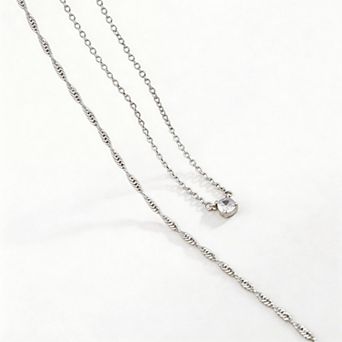 Kaelin Home Womens 14K Plated CZ Diamond Dainty Choker Necklace Set