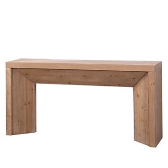 Engineered Wood Console Table Solid Support Frame Multipurpose Design For Daily Entryway Use