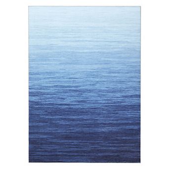 Modern Rug Contemporary Bedroom Throw Rug Ombre Floor Cover Print Ombre Rug